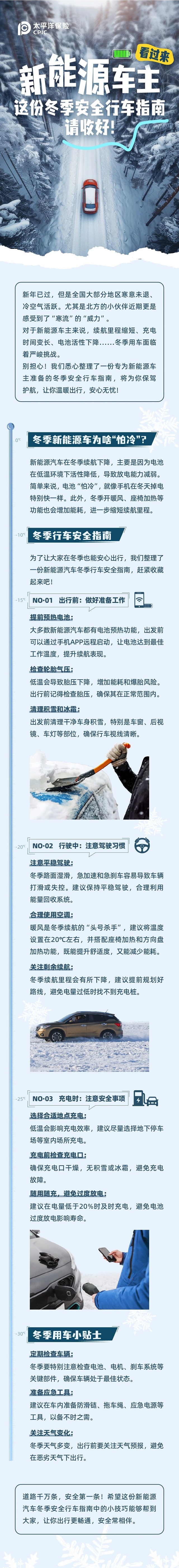 新能源車主看過來，這份冬季安全行車指南請收好！