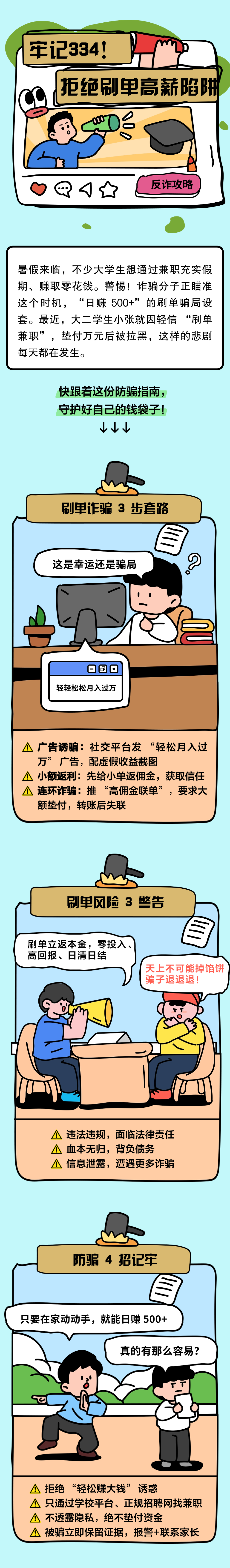13.牢記334，別讓“刷單高薪”成陷阱！
